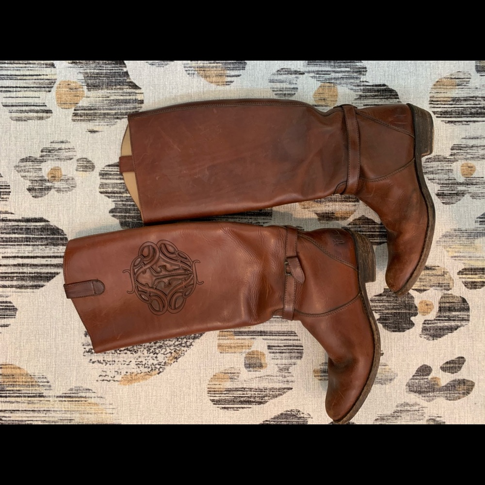 Leather Frye riding boots